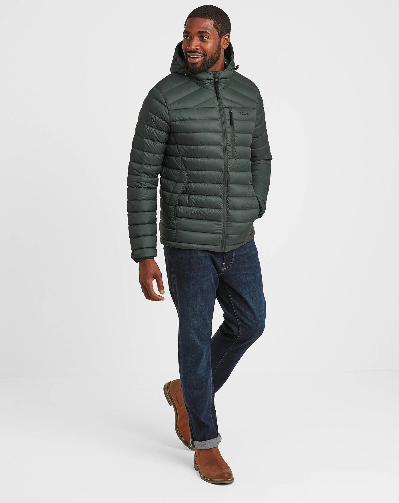Tog24 Drax Mens Hooded Down Jacket