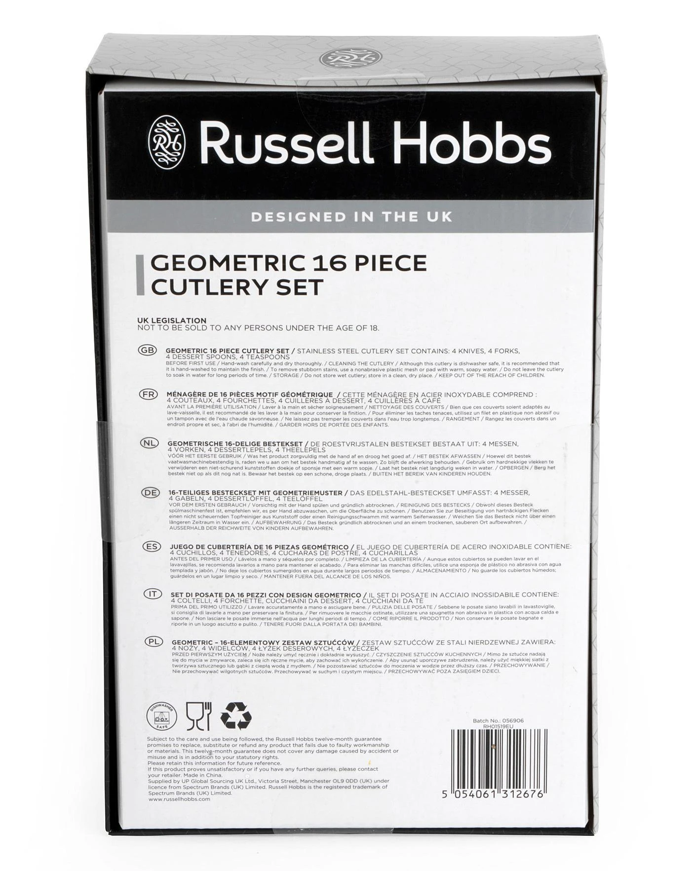 Russell Hobbs Geo 16 Piece Cutlery Set - Image 4
