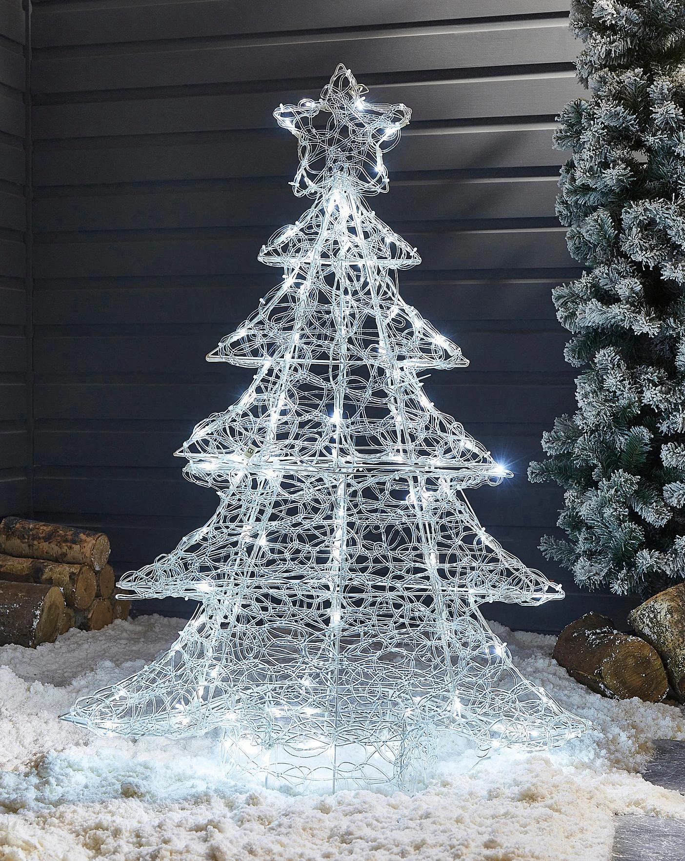 Outdoor Twinking Christmas Tree - 1m