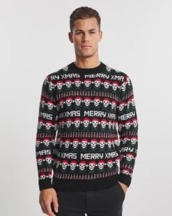 Christmas Fairisle Skull Jumper
