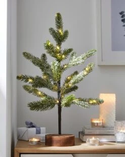 Pre Lit Snowy Tabletop Tree