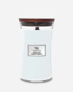 Woodwick Hourglass Large Magnolia Birch