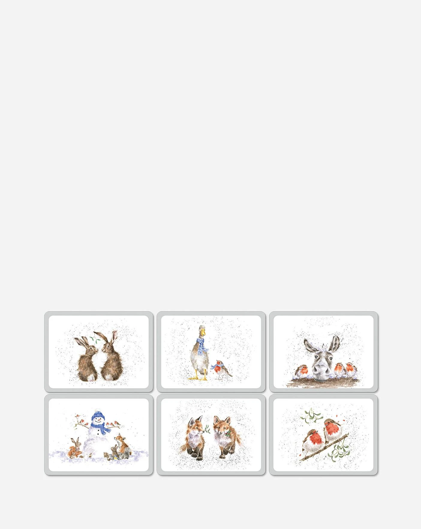 Wrendale Christmas Placemats Set Of 6