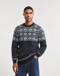 Navy Fairisle Jumper