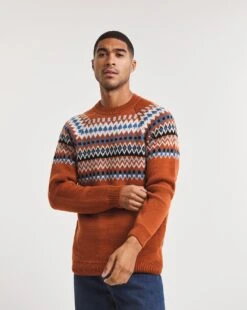 Orange Fairisle Jumper