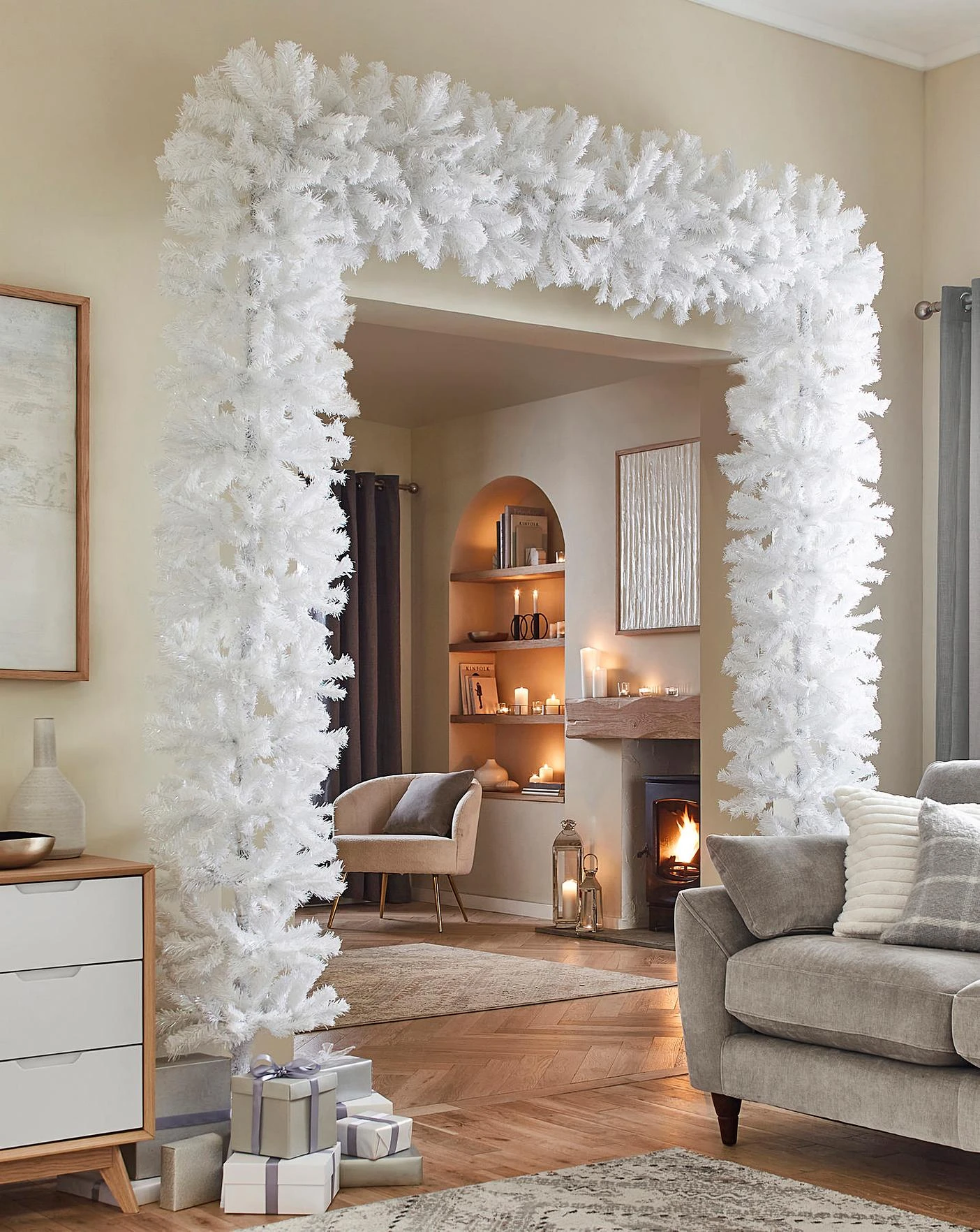 Montana White Shimmer Tree Arch 8ft