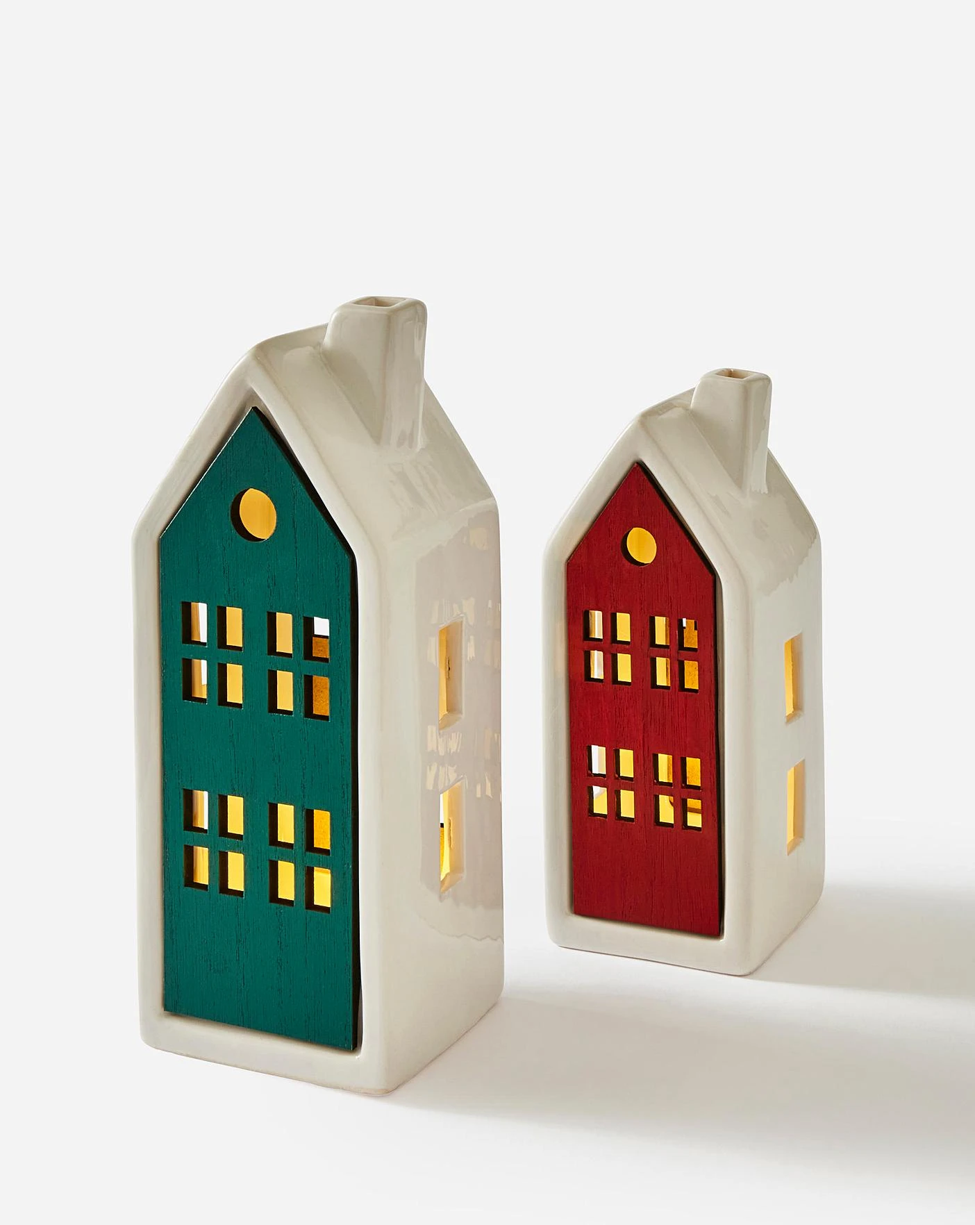 Lit Scandi Houses - Set Of 2 - Image 2