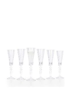 RCR Marylin Set Of 6 Champagne Glasses