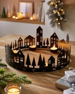 Round Advent Tealight Centrepiece
