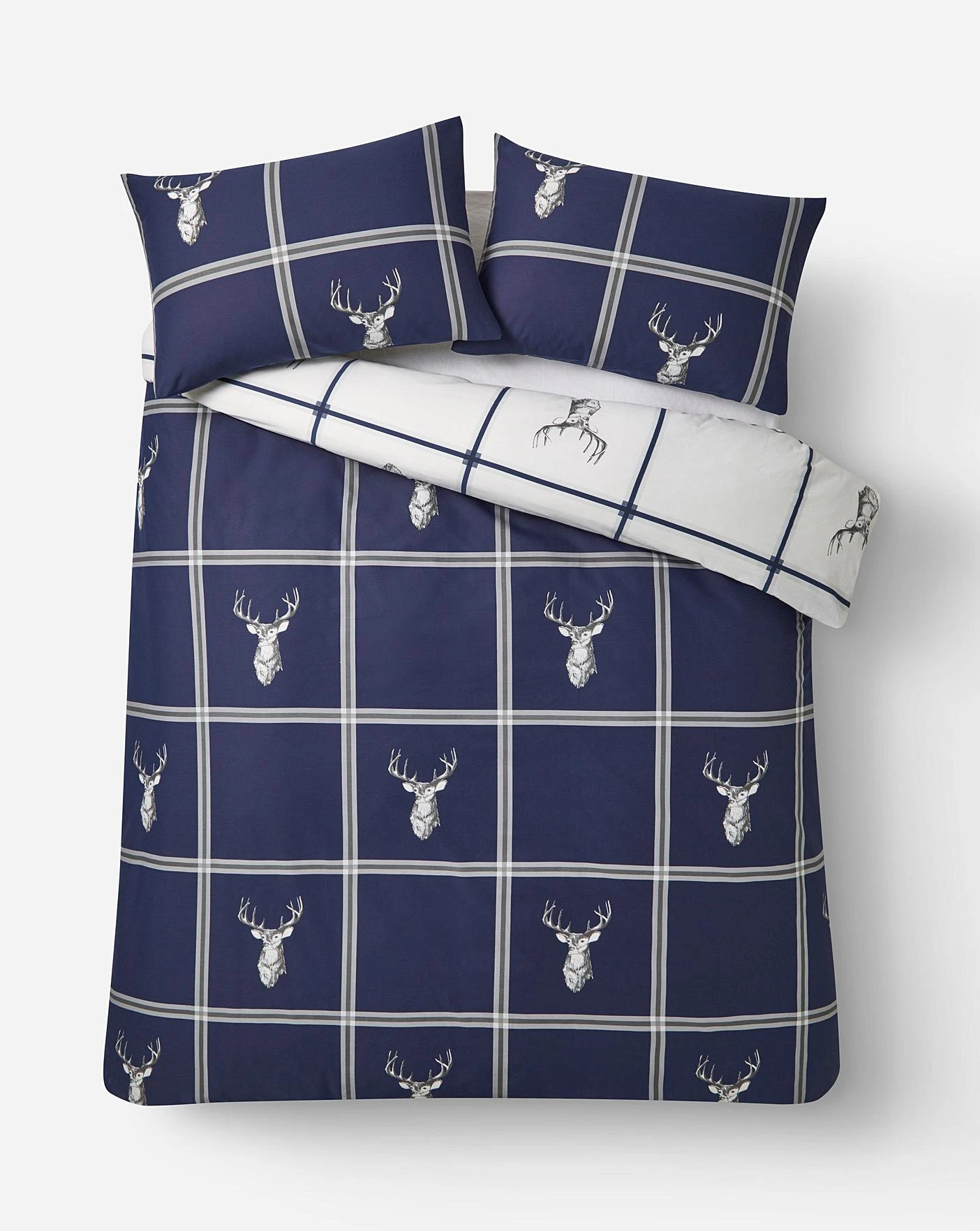 Stag Check Duvet Cover Set - Image 3