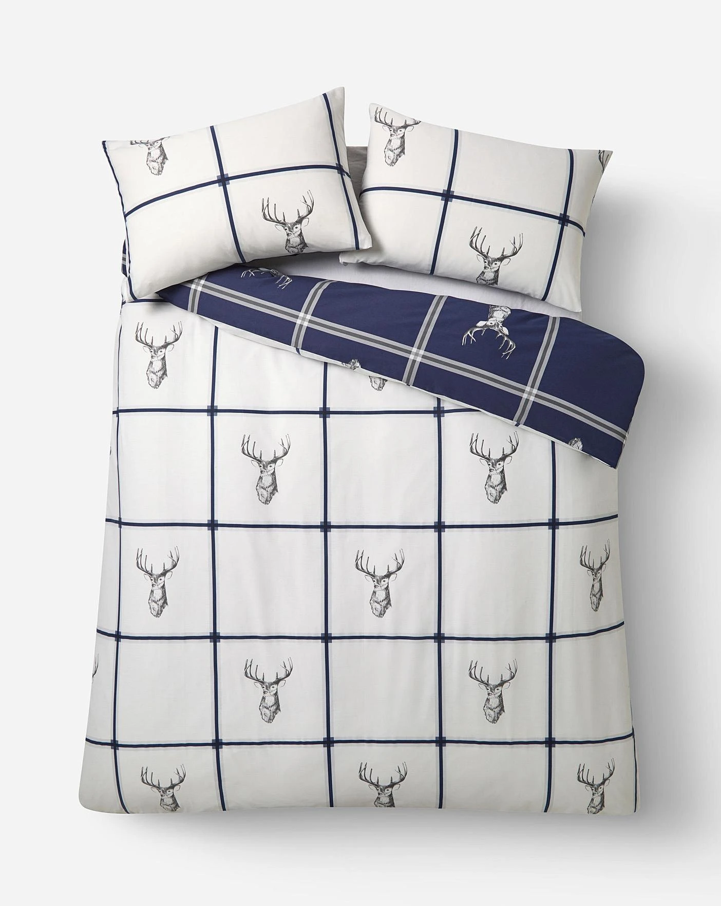 Stag Check Duvet Cover Set - Image 5