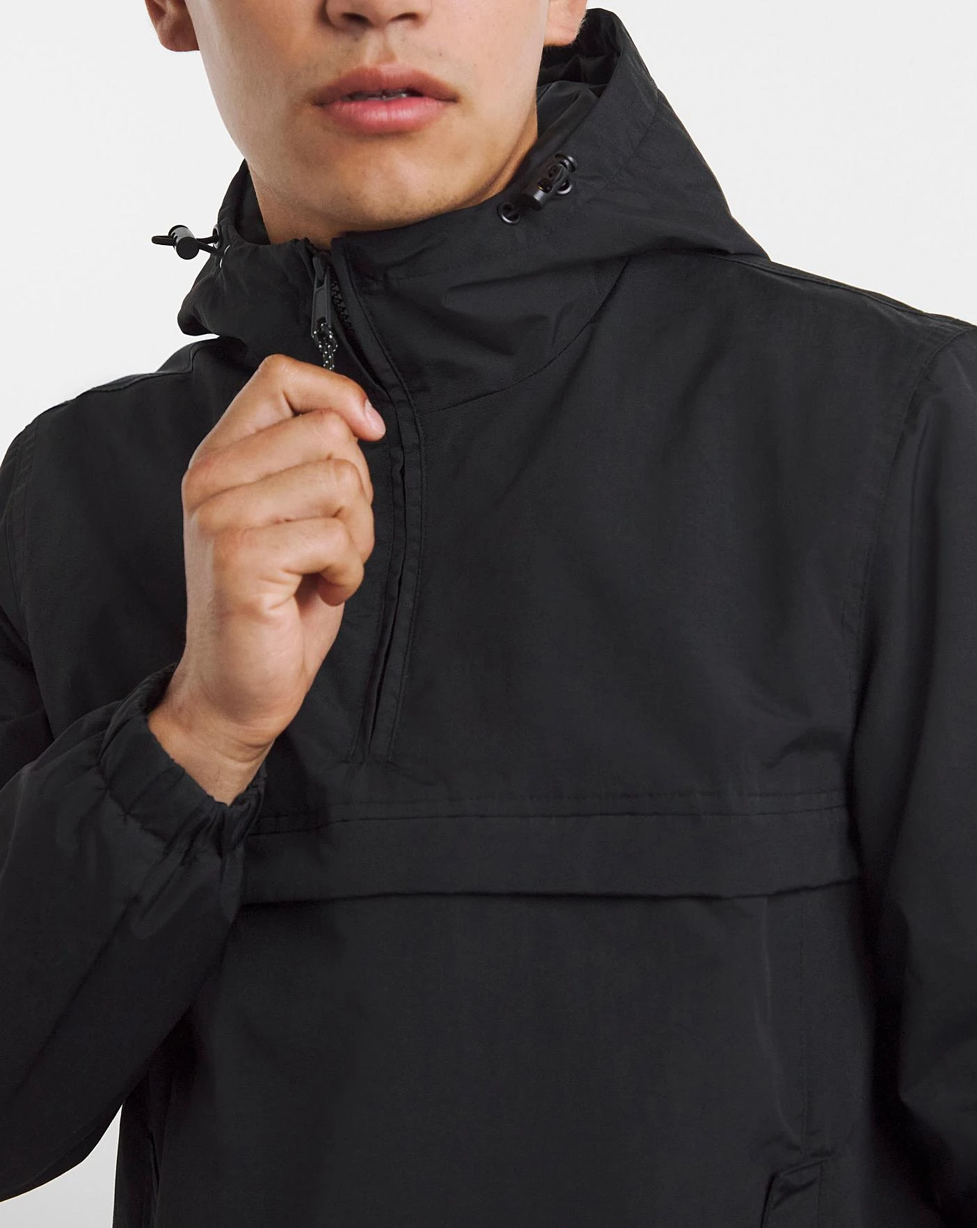 Black Lightweight Overhead Jacket - Image 4