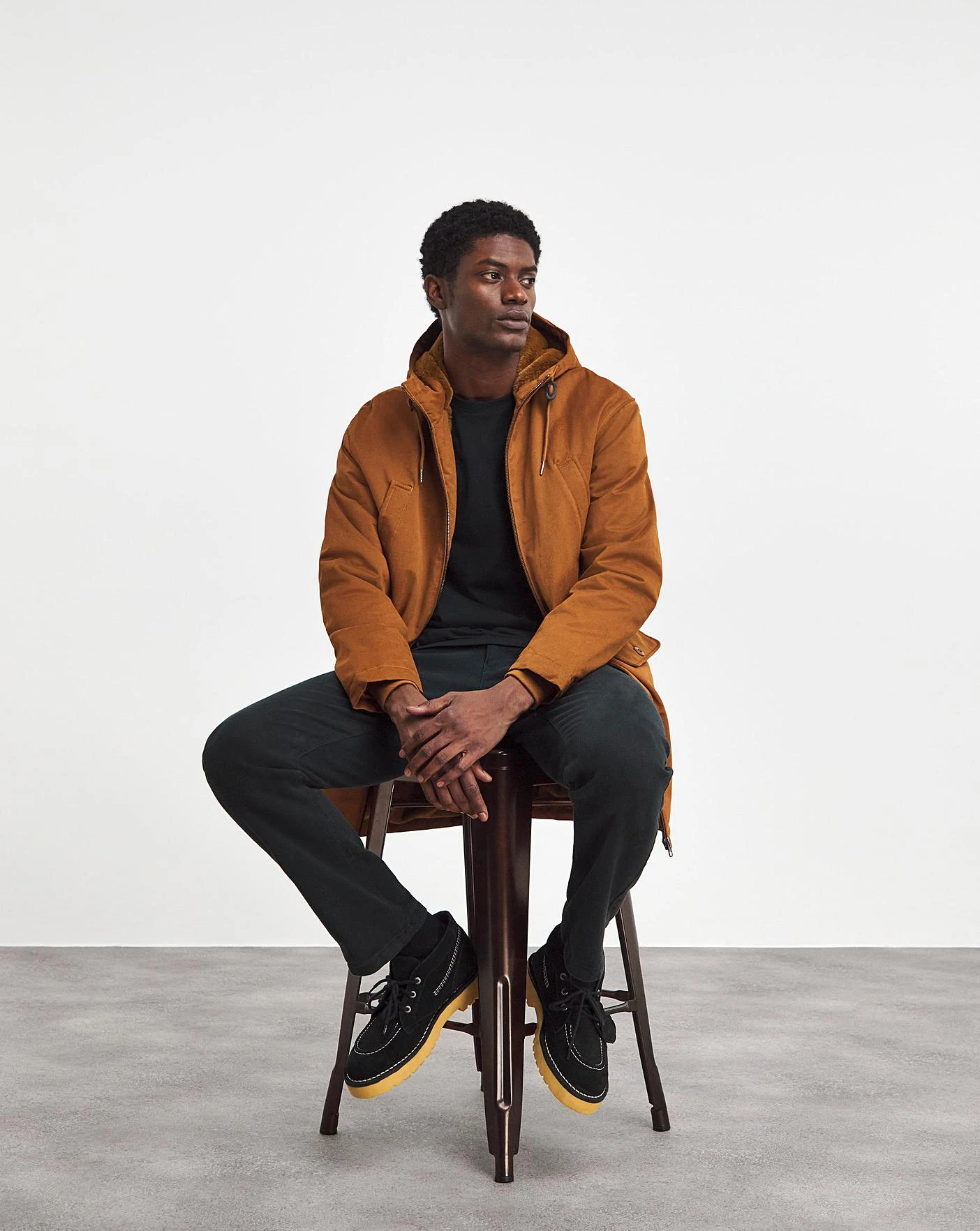 Tan Faux Fur Lined Parka - Image 3