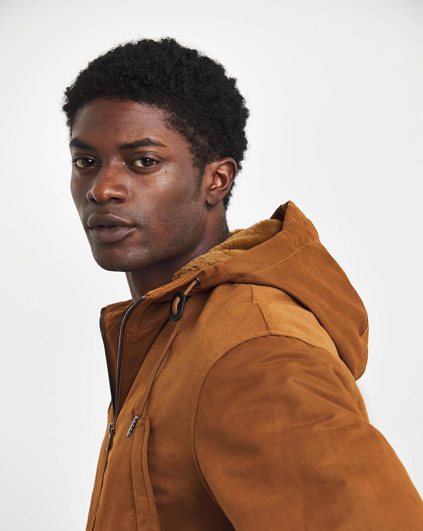 Tan Faux Fur Lined Parka - Image 4