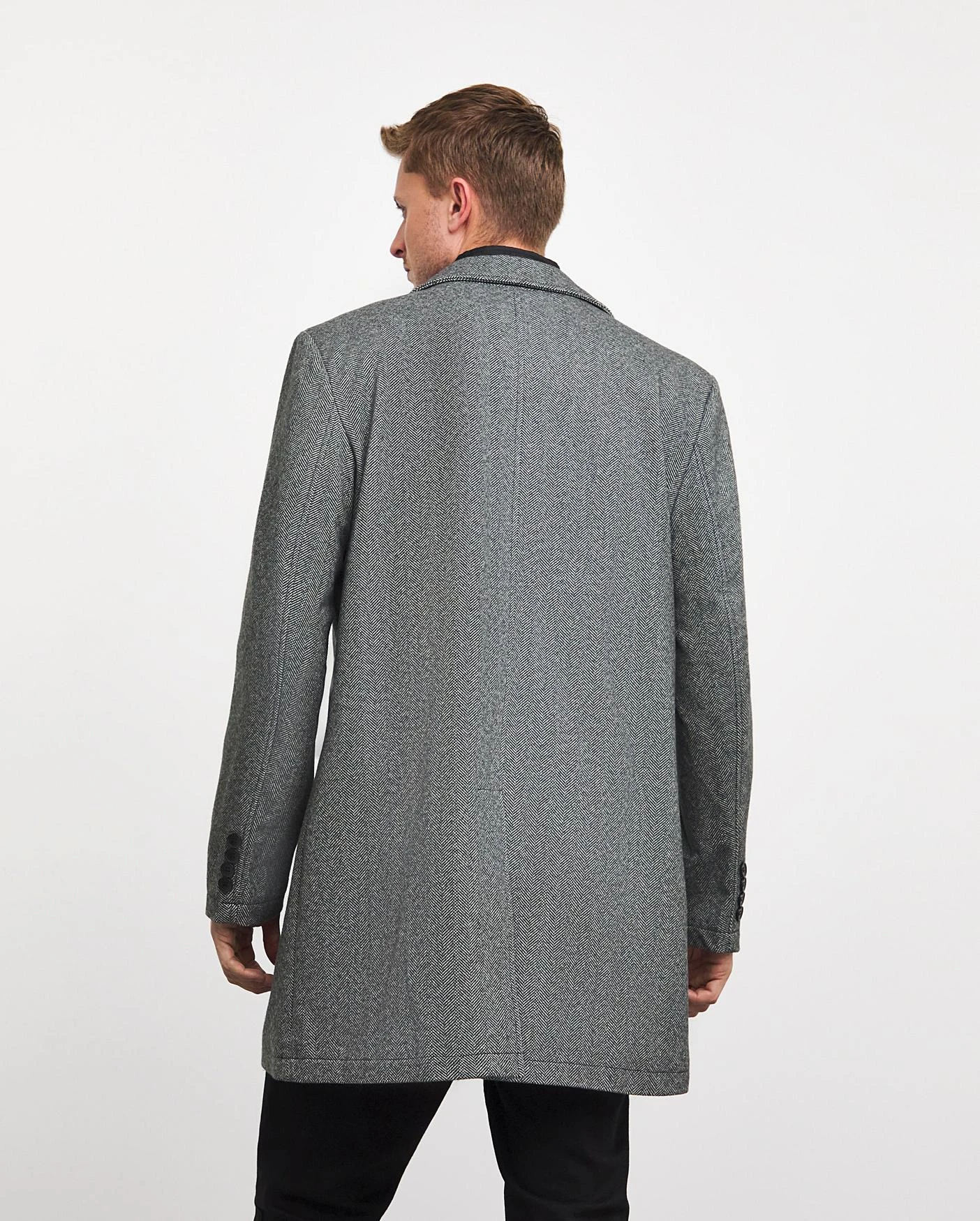 Overcoat With Stitched Internal Gilet - Image 4
