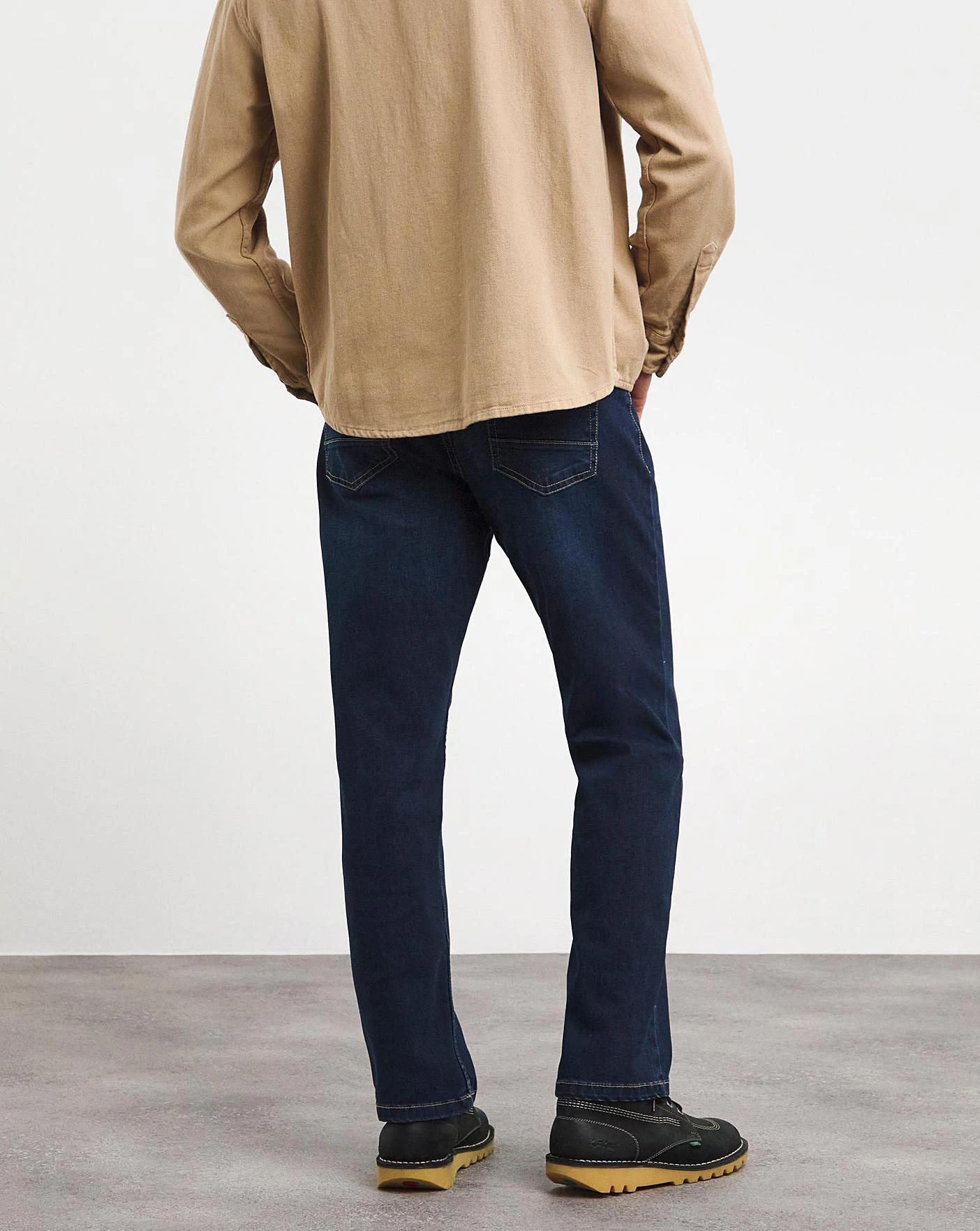 Indigo Wash Loose Fit Jeans - Image 3