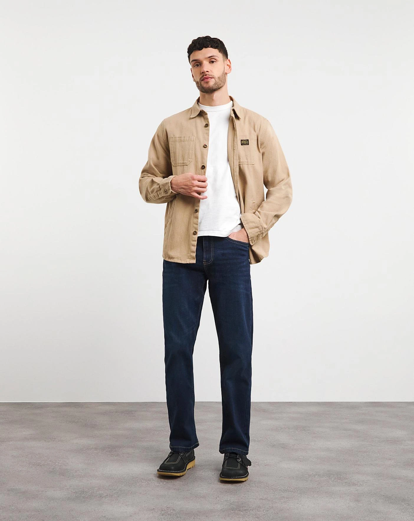 Indigo Wash Loose Fit Jeans - Image 2