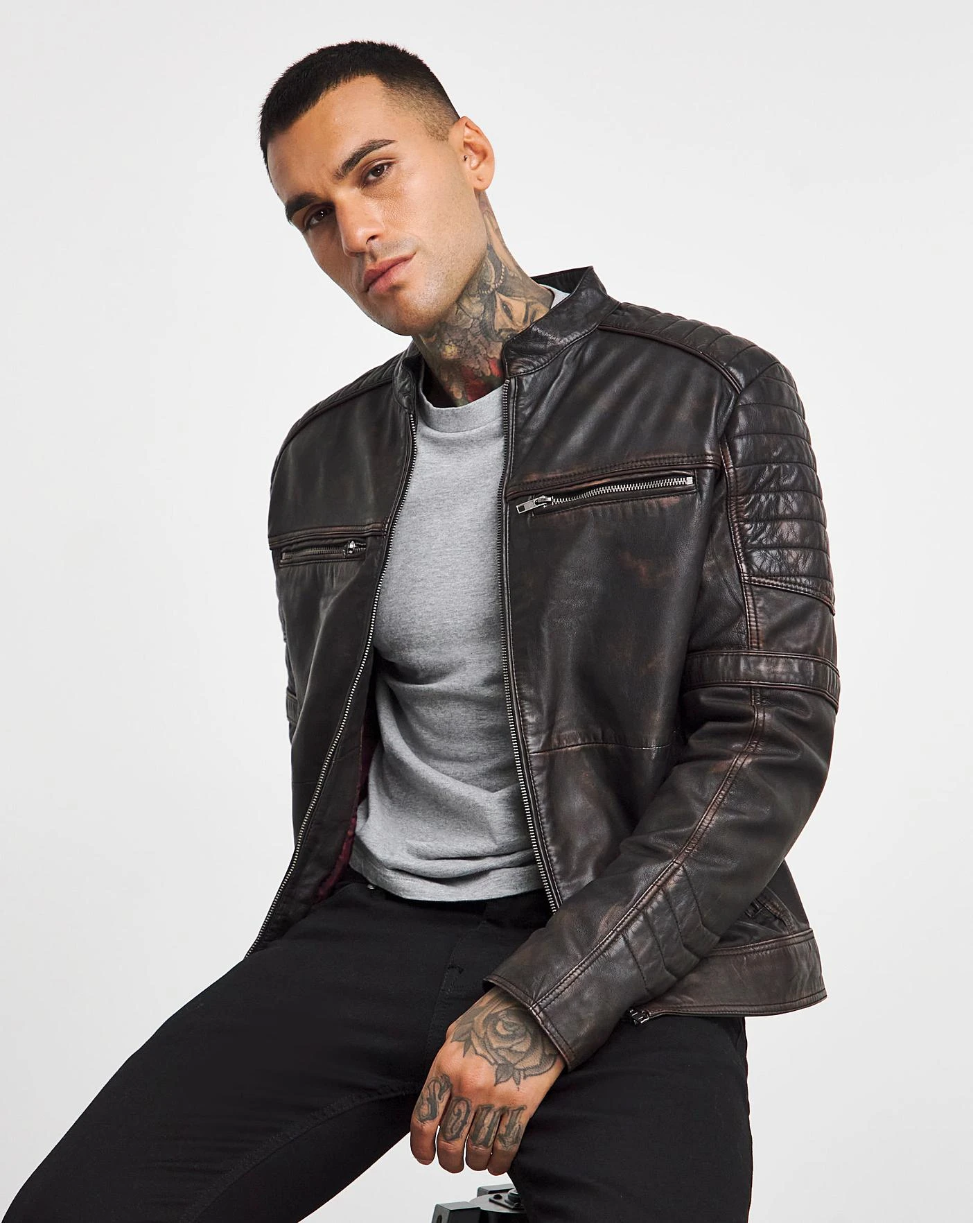 Joe Browns Leather Jacet