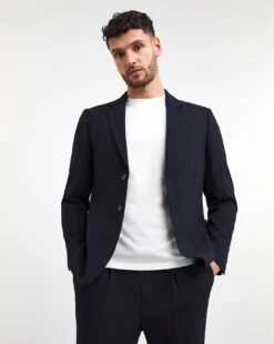 Casual Tailored Fit Jersey Blazer