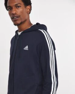 Adidas 3 Stripes Full Zip Hoodie